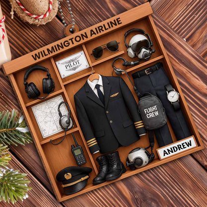 Pilot Essentials Display, Featuring Uniform And Flight Gear
