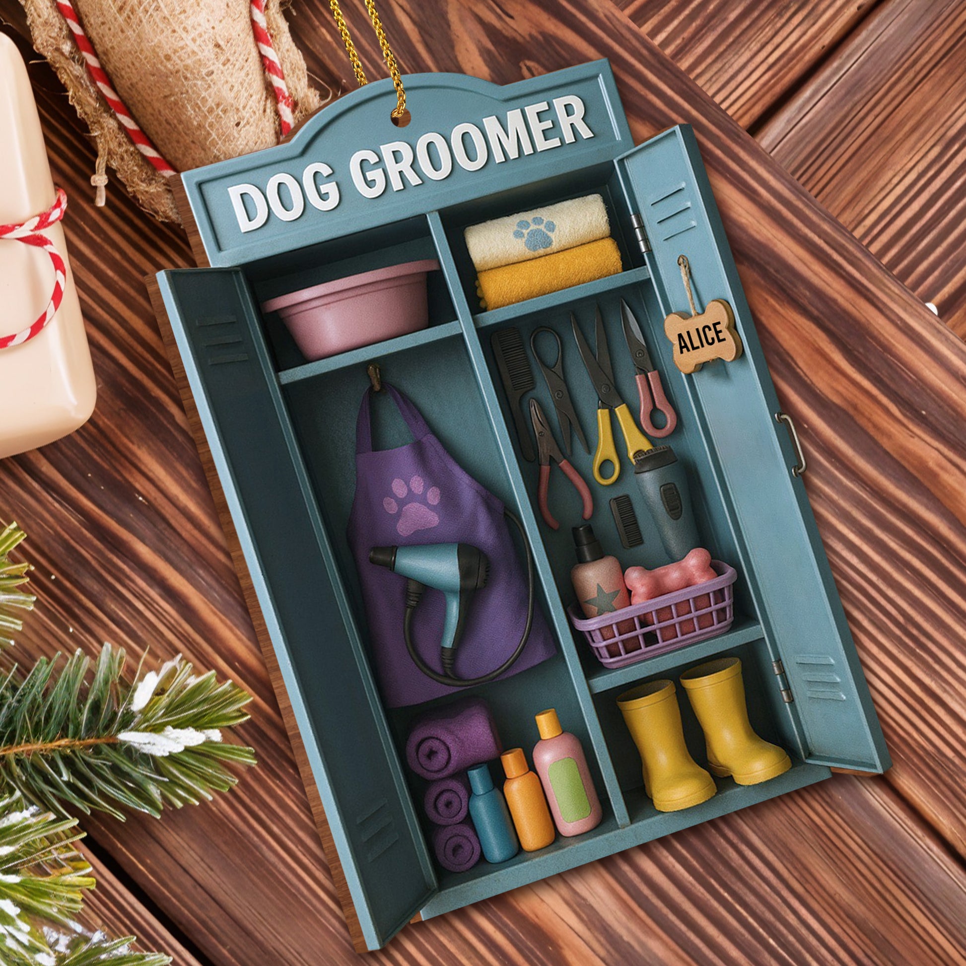 Personalize This Ornament With Your Favorite Dog Groomer's Name