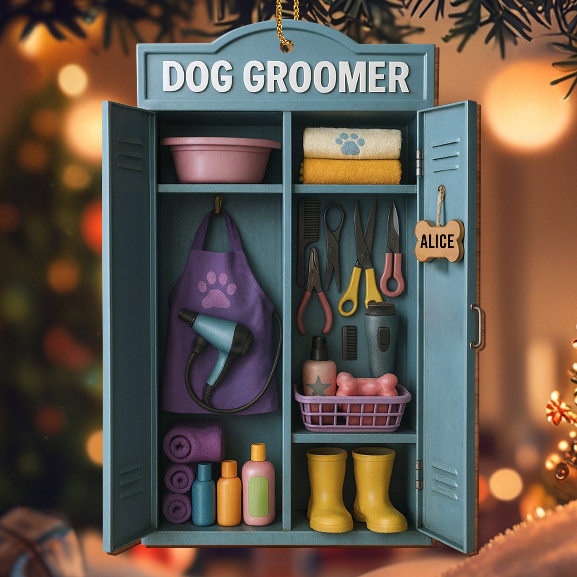 Personalize This Ornament With Your Favorite Dog Groomer's Name