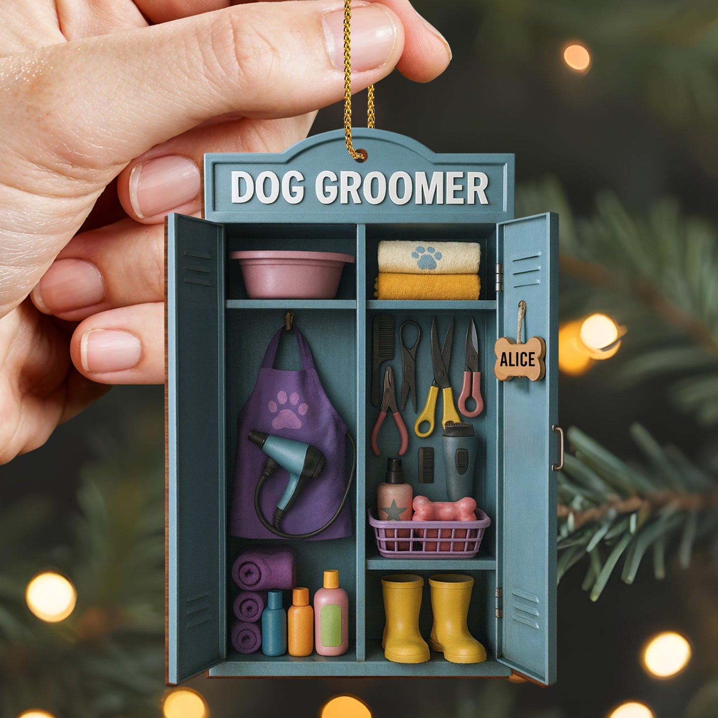 Personalize This Ornament With Your Favorite Dog Groomer's Name