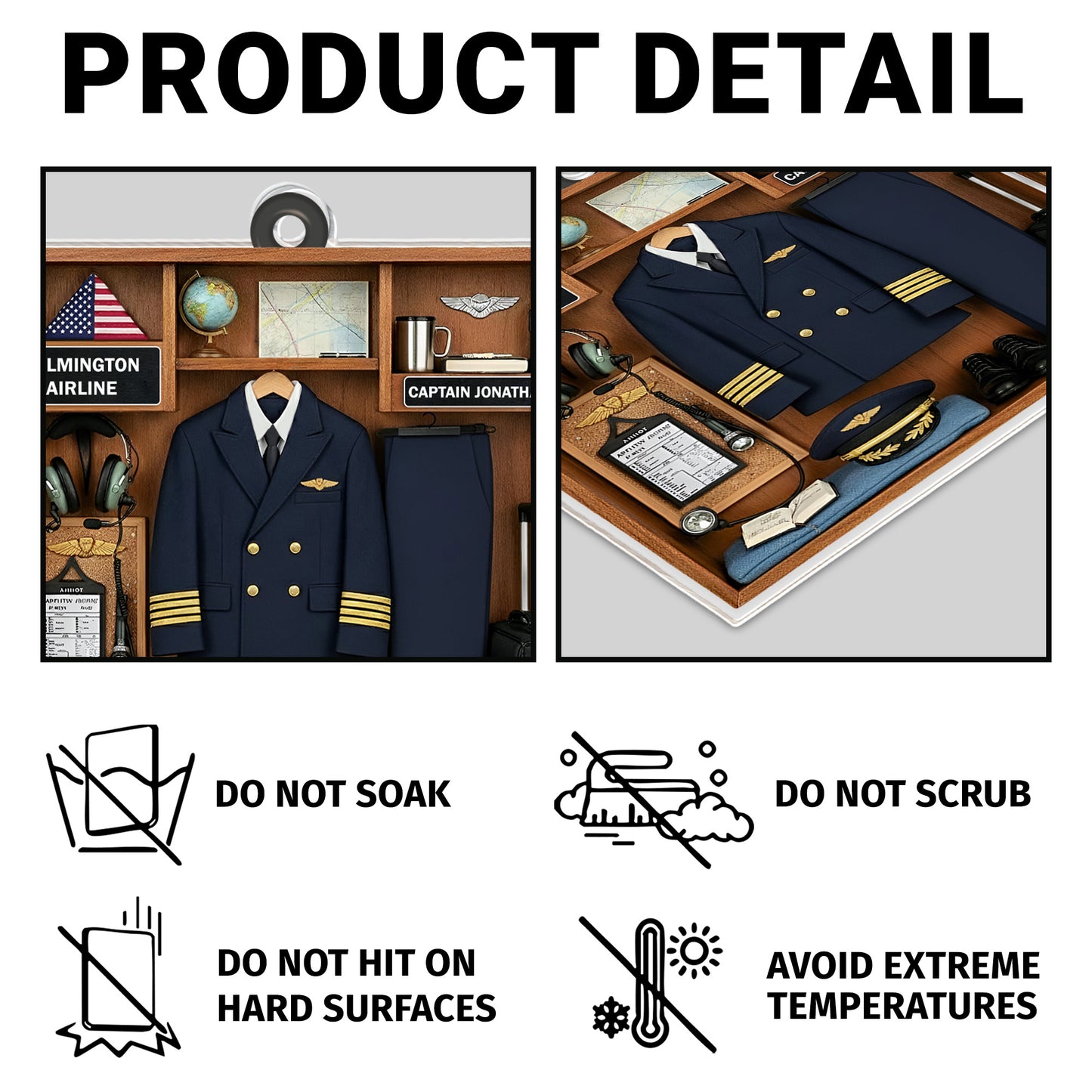 Customizable Acrylic Gift Keychain For Pilots