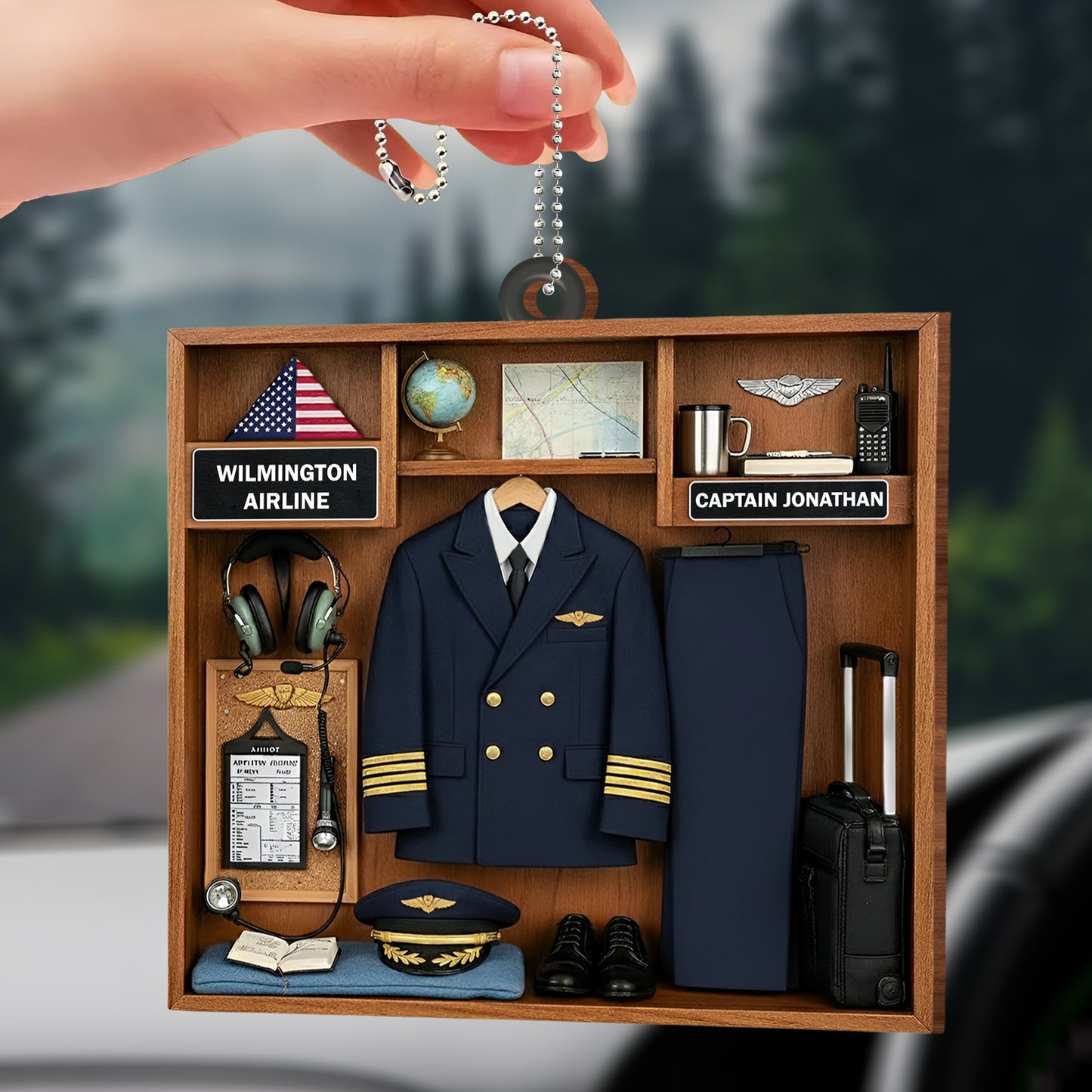 Cherish Every Flight With Pilot Uniform And Airplane