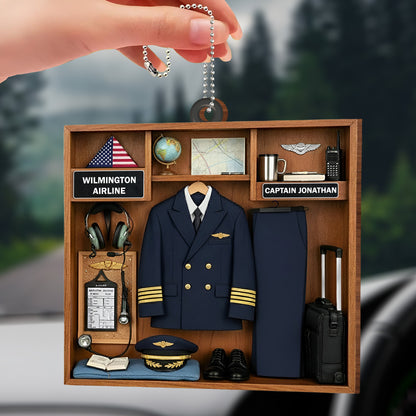 Cherish Every Flight With Pilot Uniform And Airplane