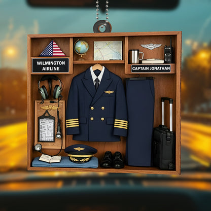 Cherish Every Flight With Pilot Uniform And Airplane