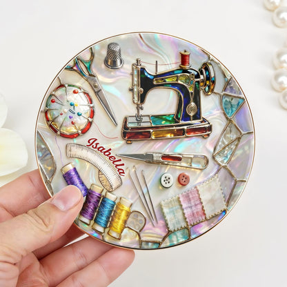 Where Creativity Comes To Life Vintage Sewing Machine And Thread Spools