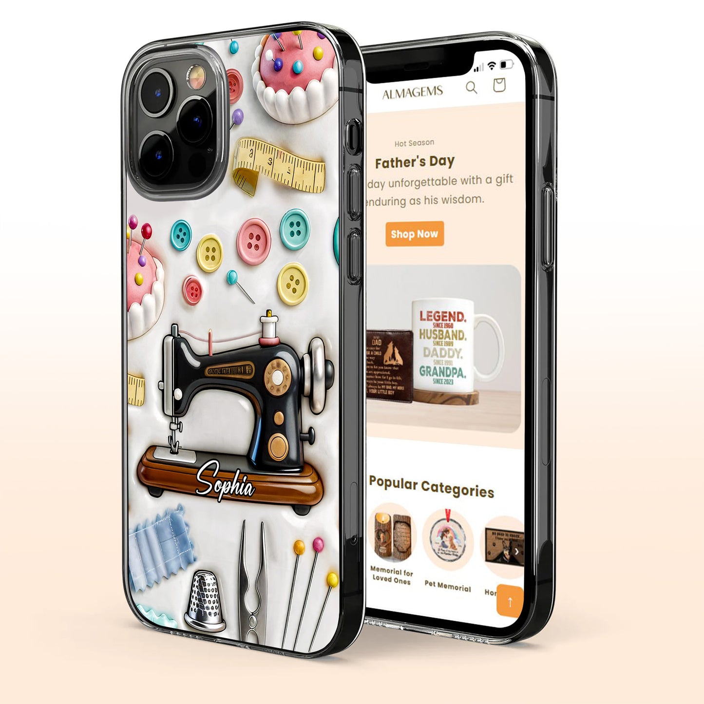 Celebrate Your Creativity, Vintage Sewing Machine and Buttons