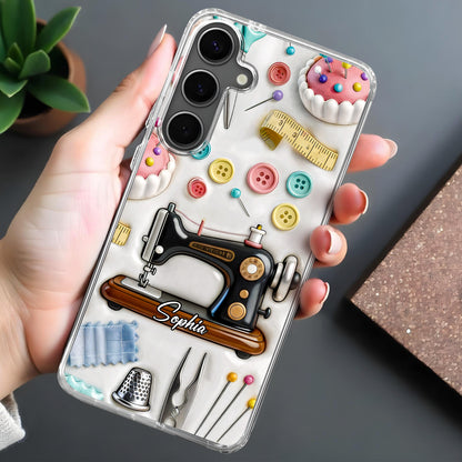 Celebrate Your Creativity, Vintage Sewing Machine and Buttons