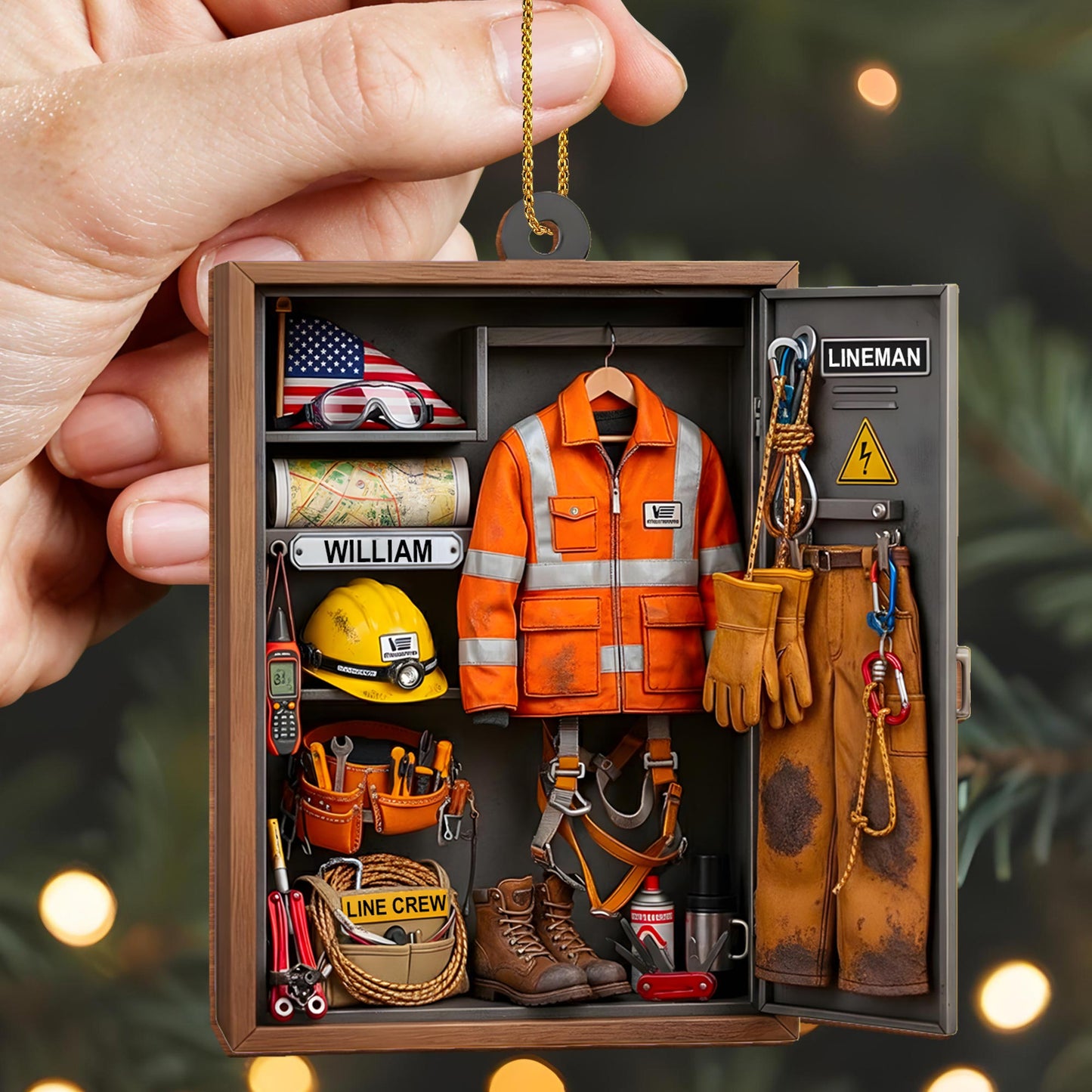 Customize This Unique Lineman Tribute Featuring Jacket And Tools