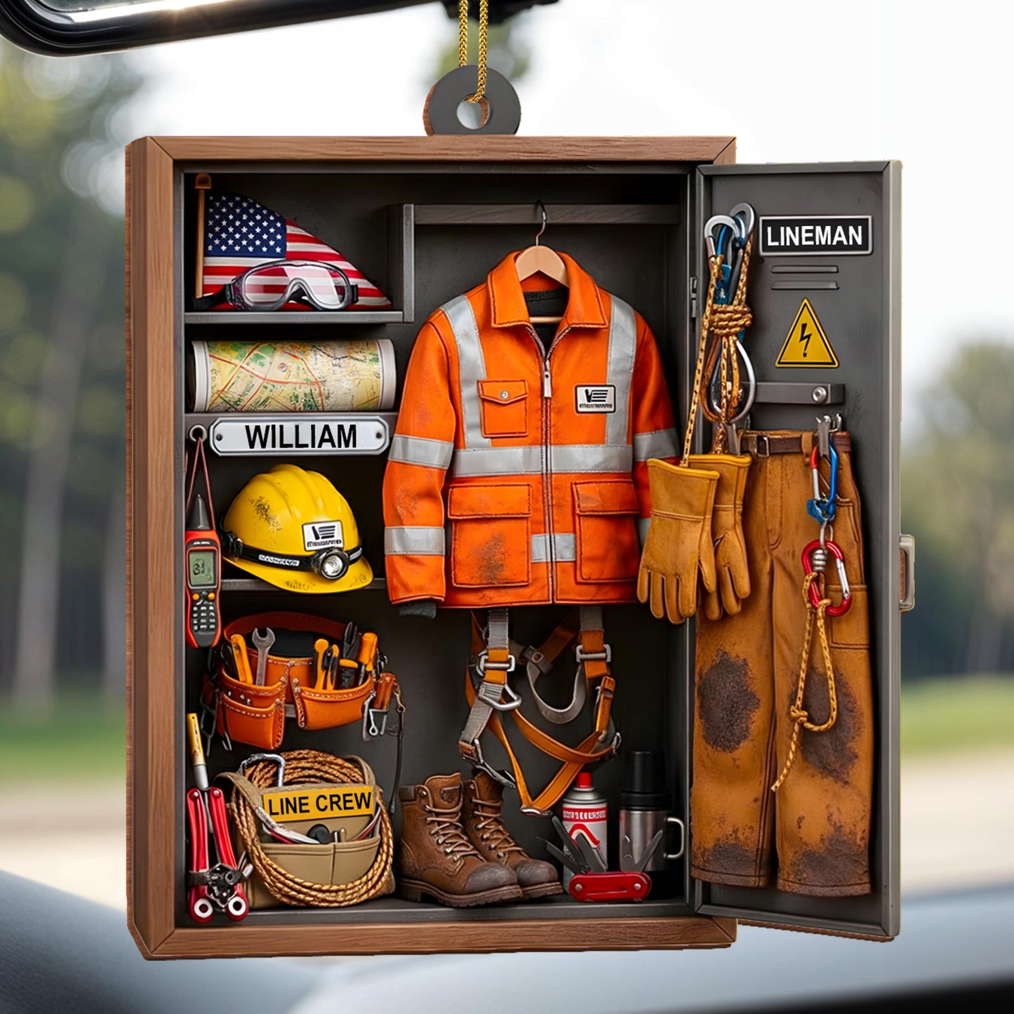 Customize This Unique Lineman Tribute Featuring Jacket And Tools