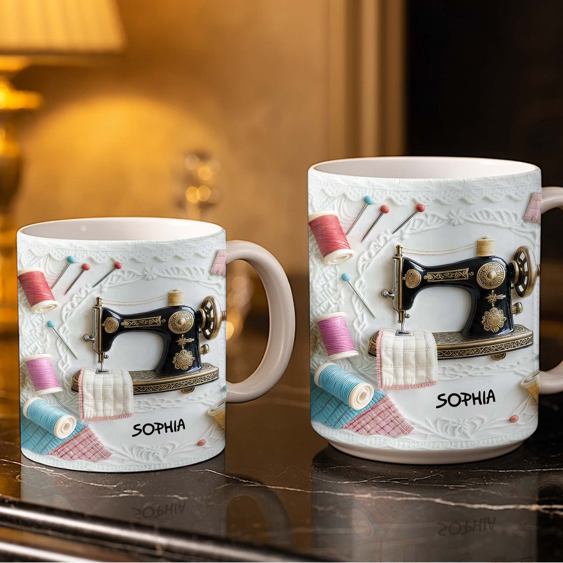 A Perfect Gift For The Passionate Crafter With Vintage Sewing Machine And Thread
