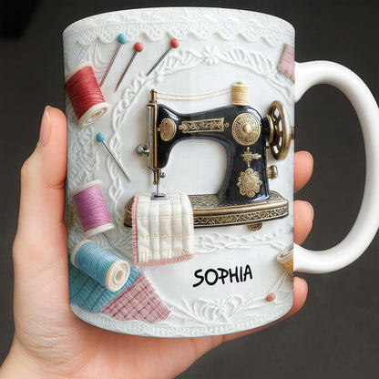 A Perfect Gift For The Passionate Crafter With Vintage Sewing Machine And Thread