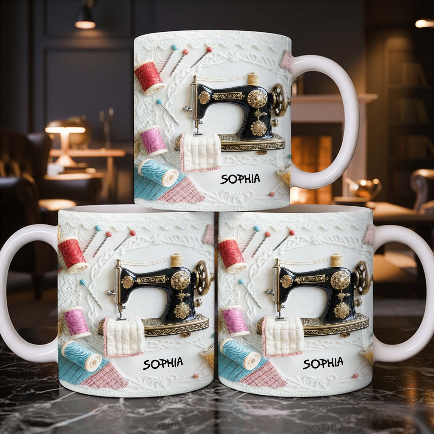 A Perfect Gift For The Passionate Crafter With Vintage Sewing Machine And Thread