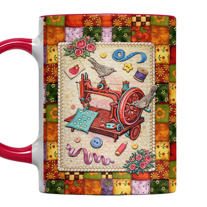 Celebrate Your Love for Crafting Vibrant Sewing and Art Mug