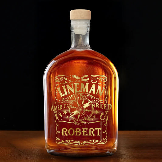 Lineman Old American Breed Quality Lightning Bolt And Plugs Design