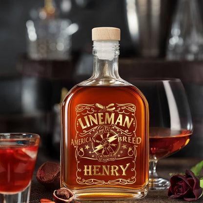 Lineman Old American Breed Quality Lightning Bolt And Plugs Design