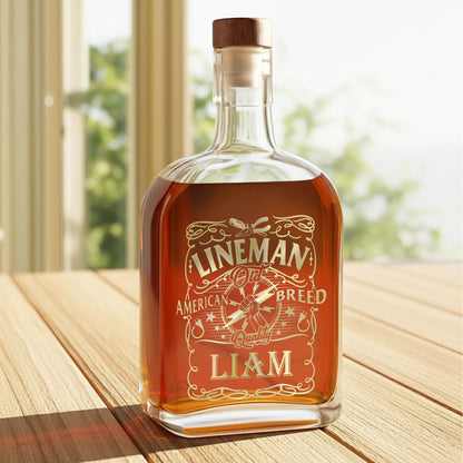 Lineman Old American Breed Quality Lightning Bolt And Plugs Design