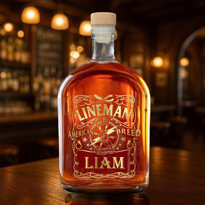 Lineman Old American Breed Quality Lightning Bolt And Plugs Design