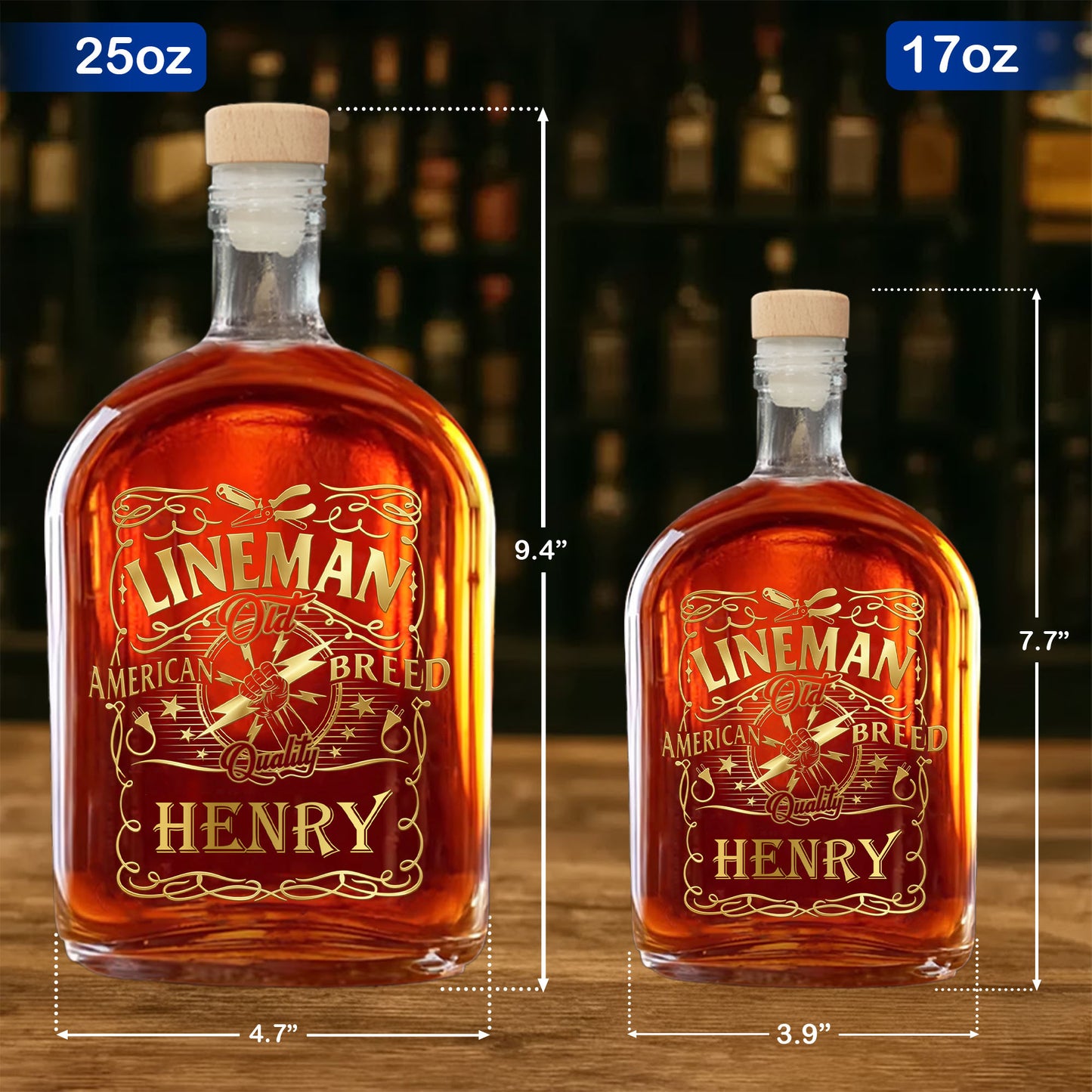 Lineman Old American Breed Quality Lightning Bolt And Plugs Design