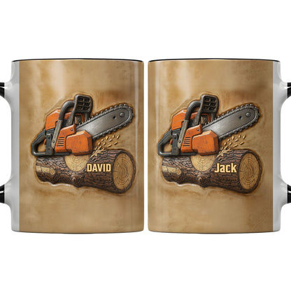 Custom Chainsaw And Log Design