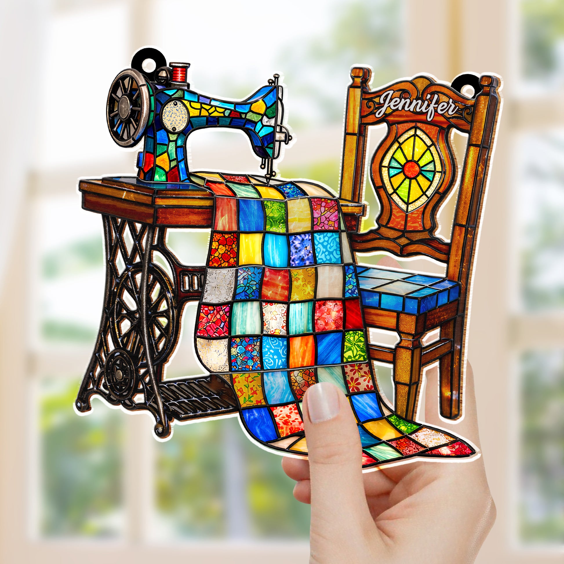 Cherish Your Passion For Crafting, Sewing Machine and Quilt