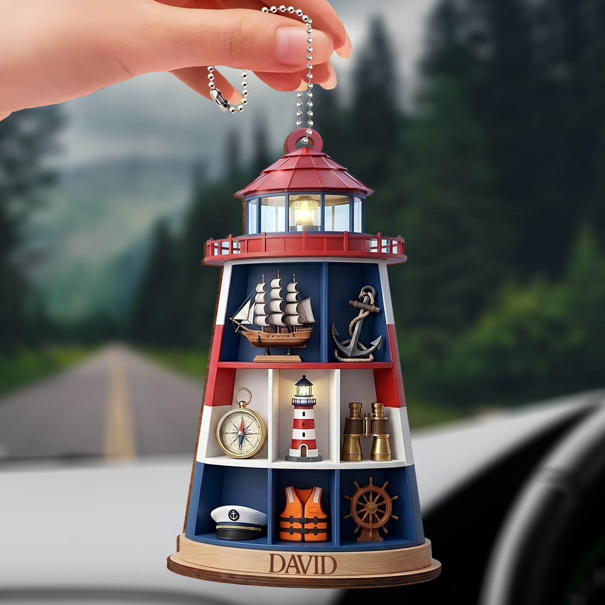 Sail The Seas Of Life Nautical Wood Ornament