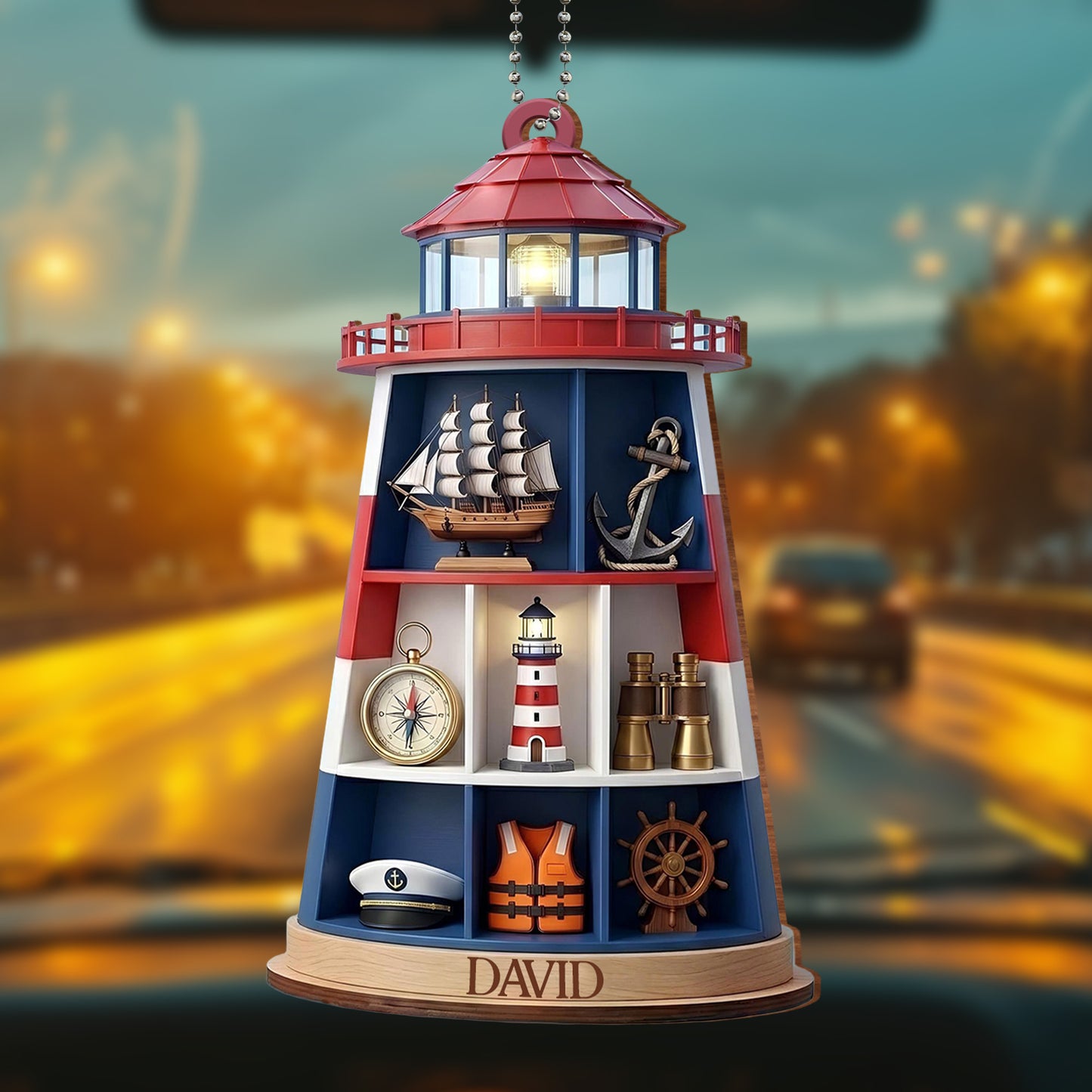 Sail The Seas Of Life Nautical Wood Ornament