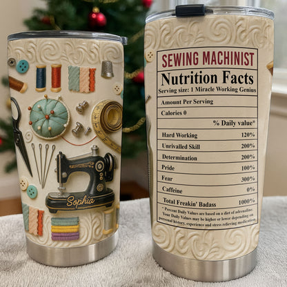Sewing Machinist Nutrition Facts Miracle Working Genius