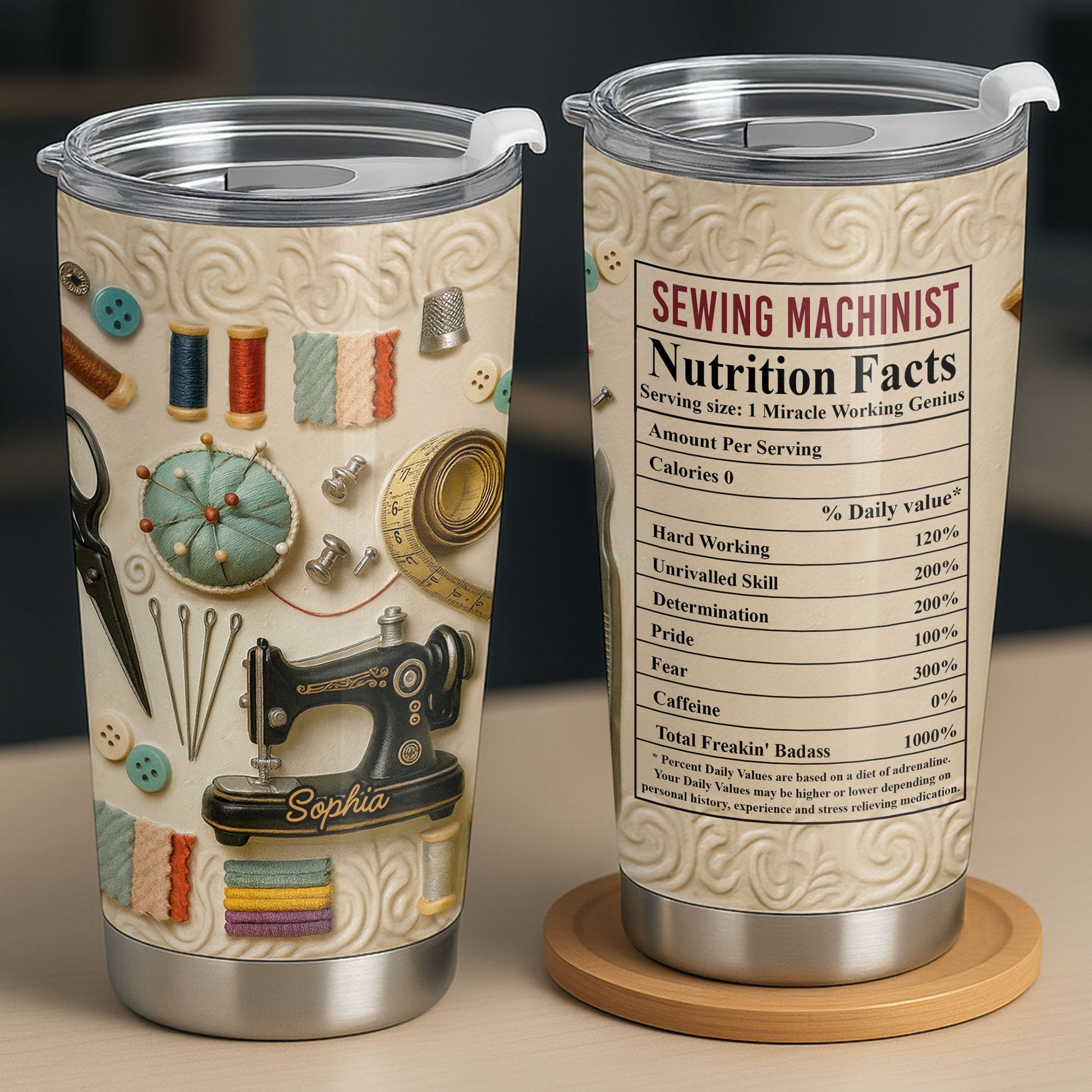 Sewing Machinist Nutrition Facts Miracle Working Genius