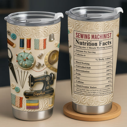 Sewing Machinist Nutrition Facts Miracle Working Genius