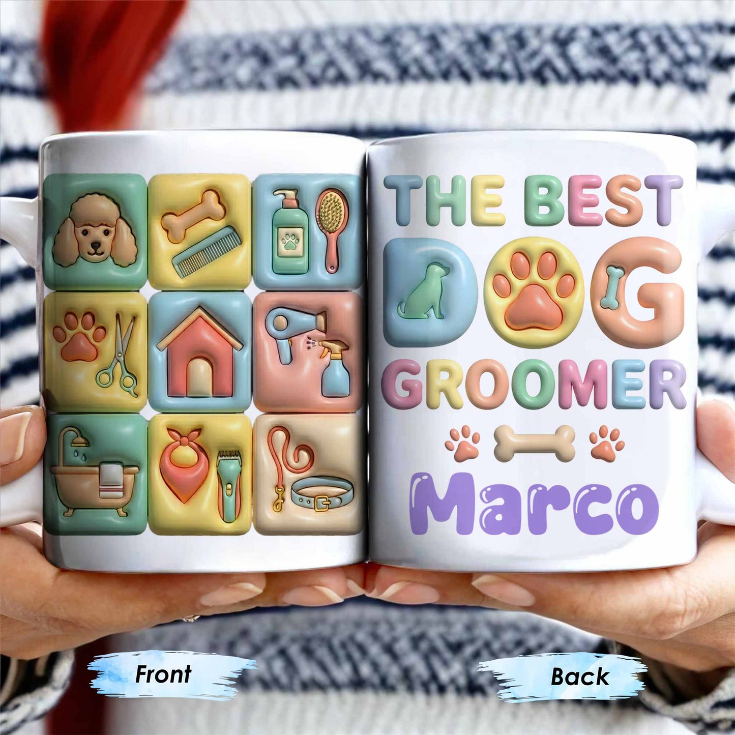 The Best Big Groomer Mug With Dog Icons