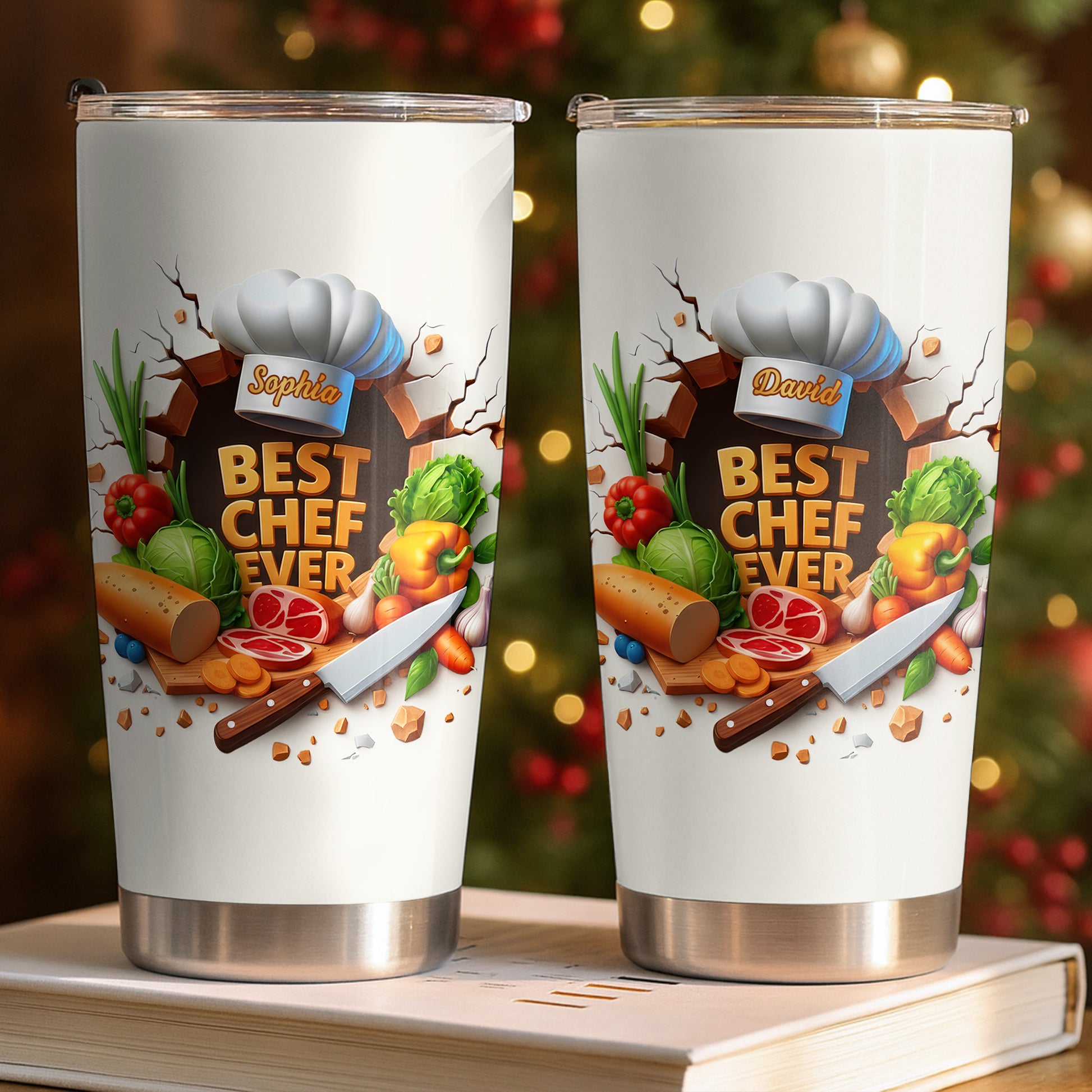 Best Chef Ever With Chef Hat And Fresh Ingredients