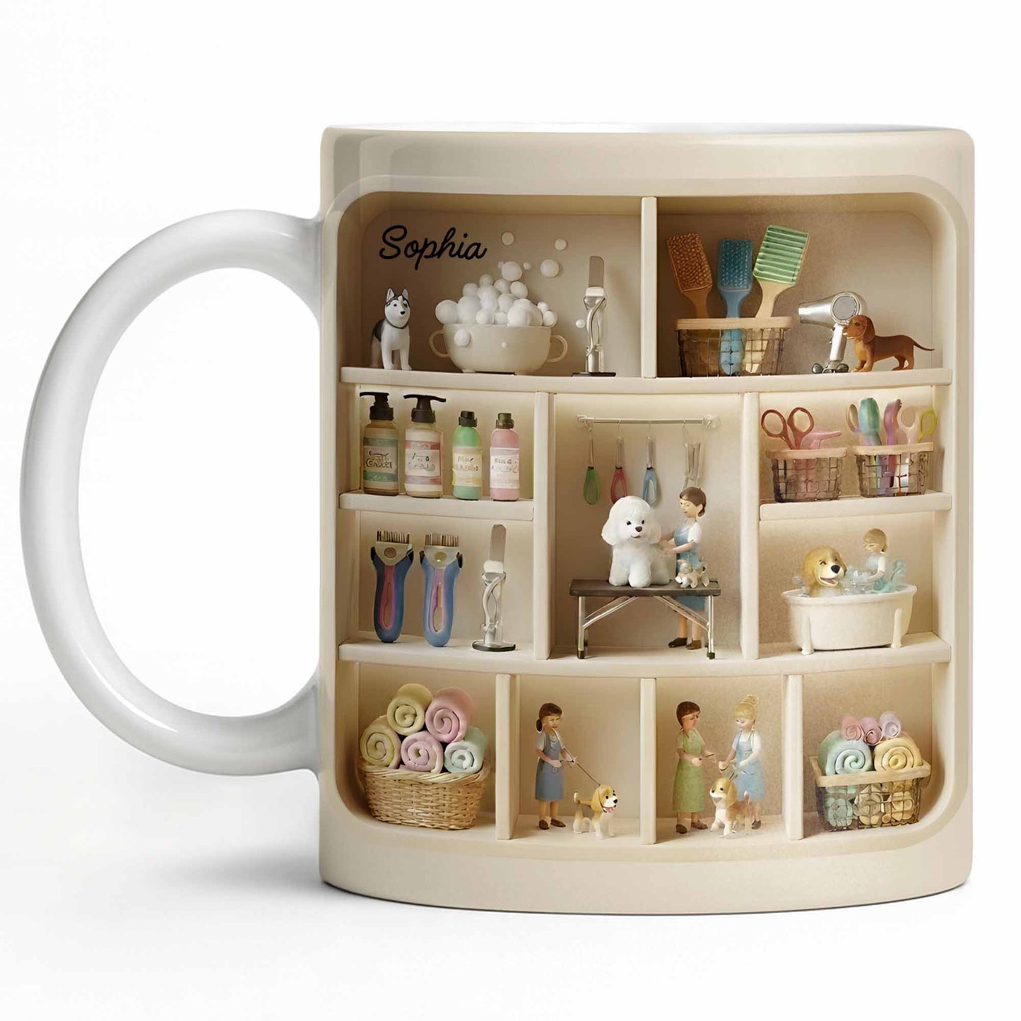 Charming Miniature World On Your Mug - Personalized Custom Coffee Mug - JBS077_MG