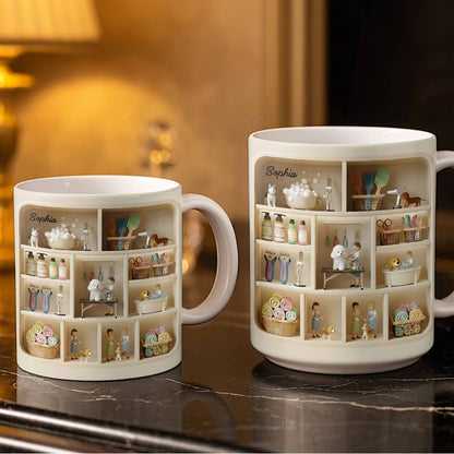 Charming Miniature World On Your Mug - Personalized Custom Coffee Mug - JBS077_MG