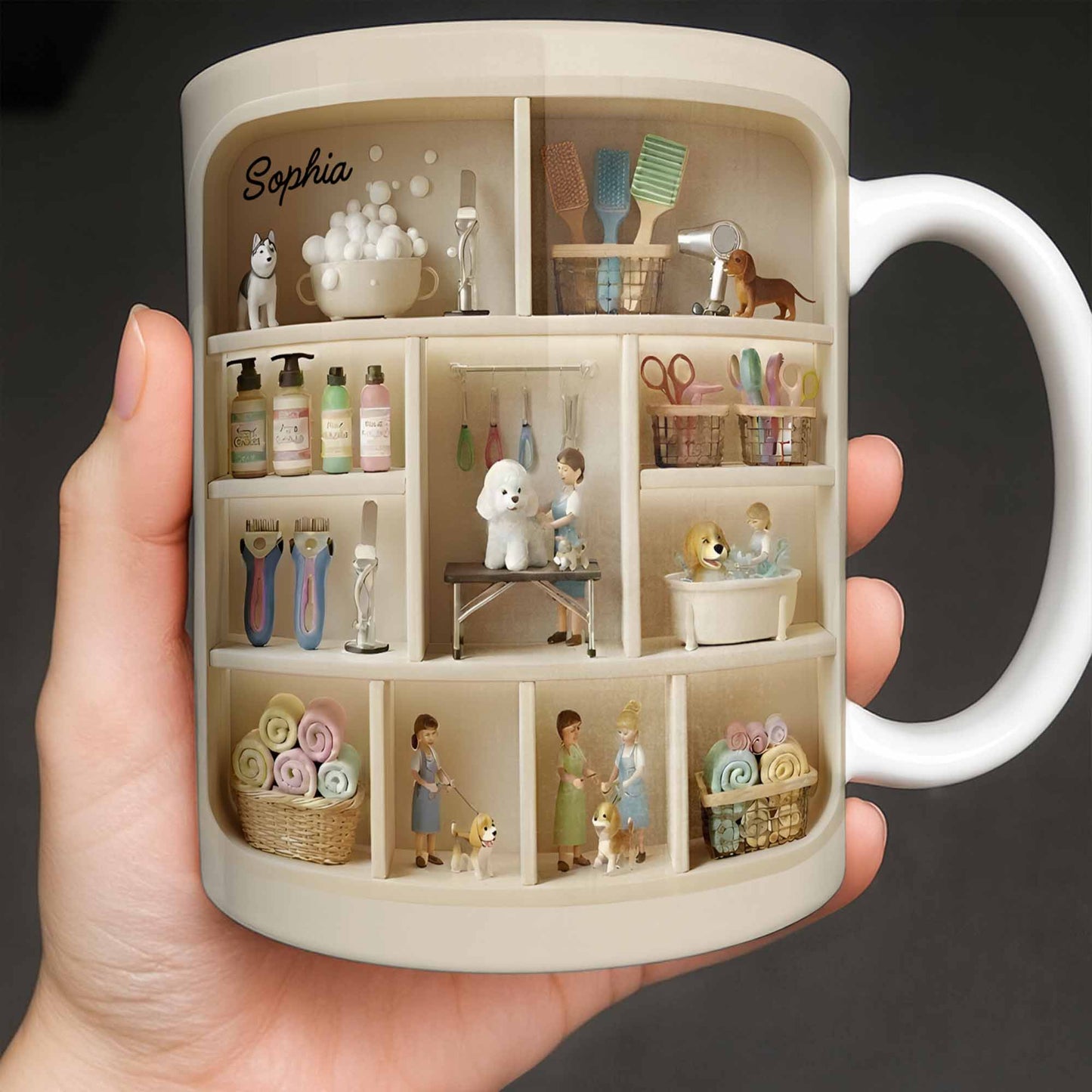 Charming Miniature World On Your Mug - Personalized Custom Coffee Mug - JBS077_MG