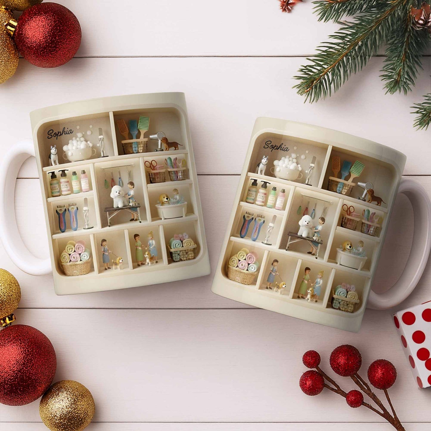 Charming Miniature World On Your Mug - Personalized Custom Coffee Mug - JBS077_MG