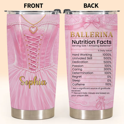 Ballerina Nutrition Facts, Ballet Tutu And Heart Necklace