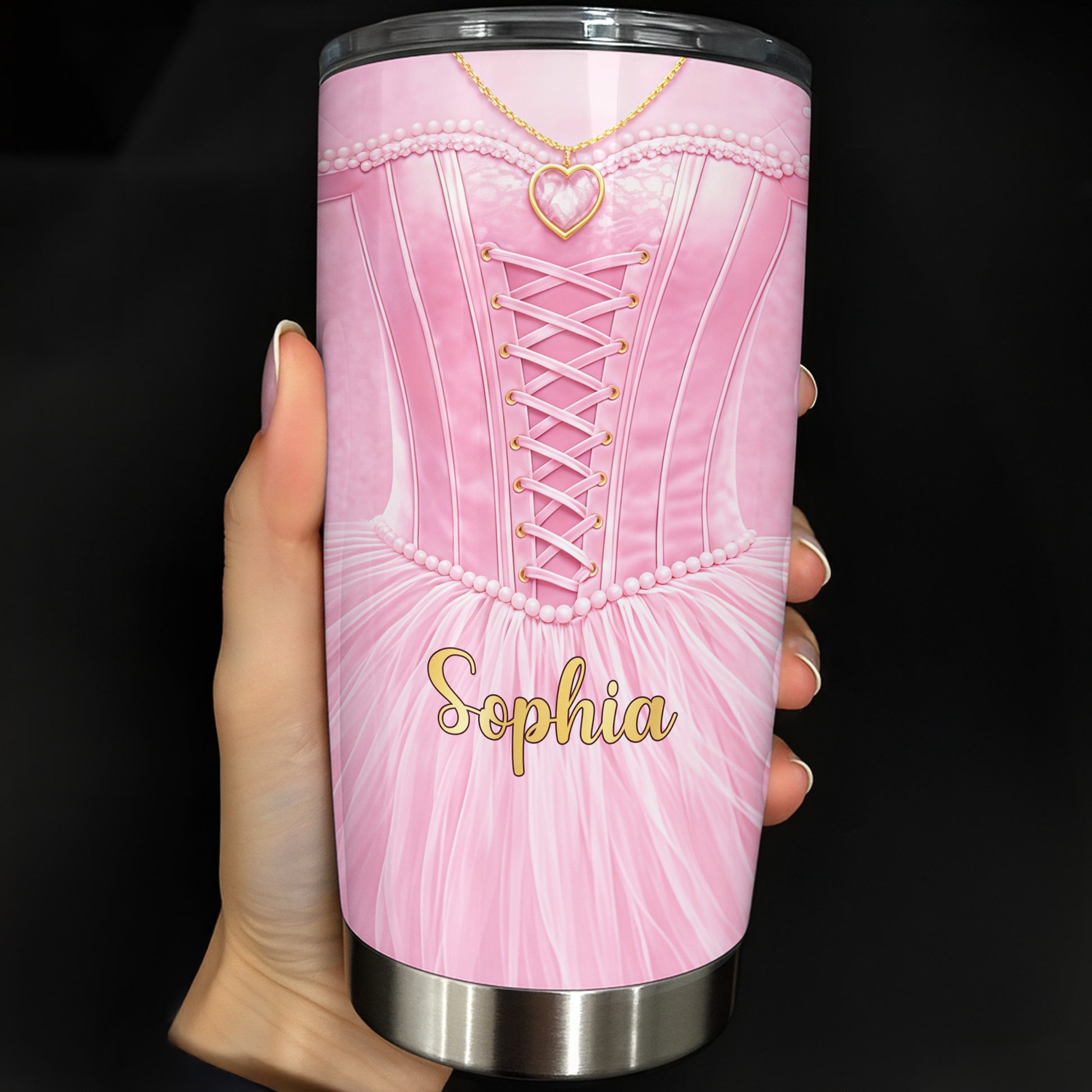 Ballerina Nutrition Facts, Ballet Tutu And Heart Necklace