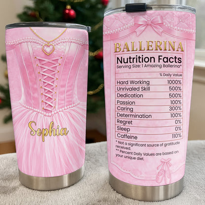 Ballerina Nutrition Facts, Ballet Tutu And Heart Necklace