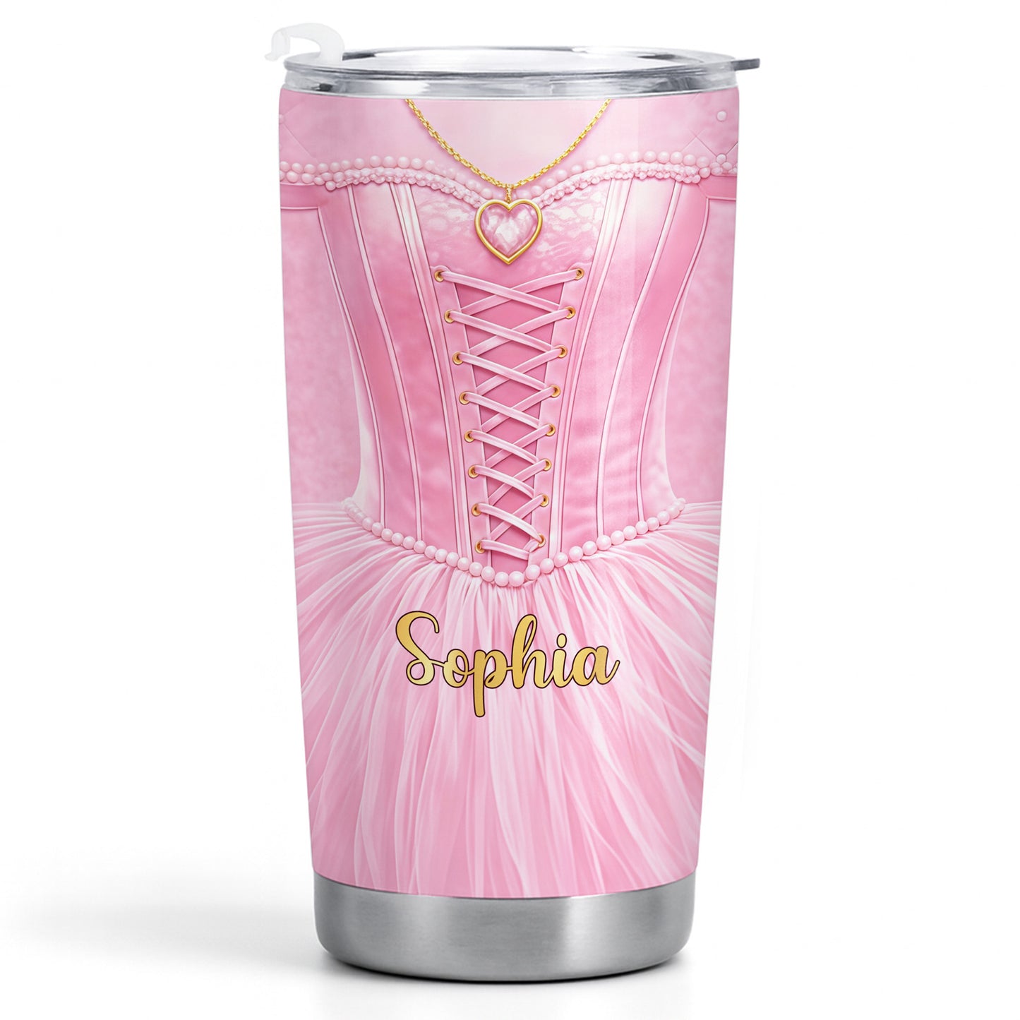 Ballerina Nutrition Facts, Ballet Tutu And Heart Necklace