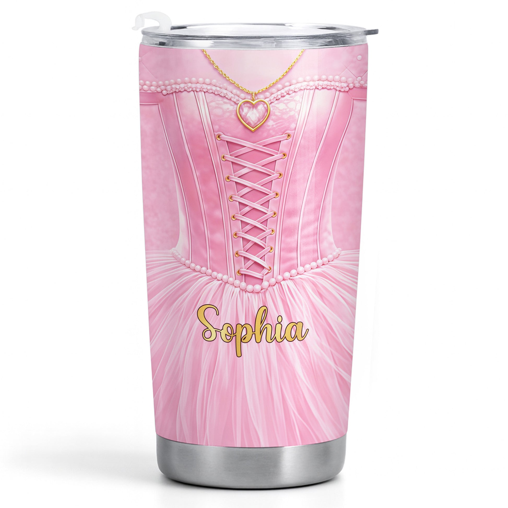 Ballerina Nutrition Facts, Ballet Tutu And Heart Necklace