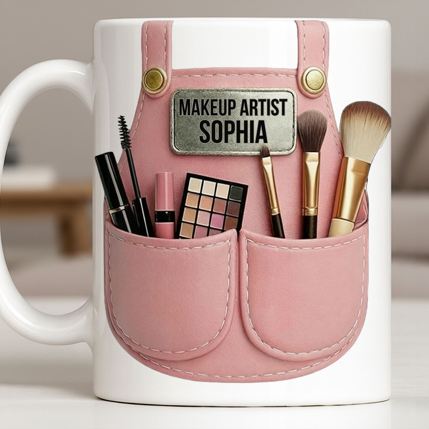 Makeup Artist Belt With Essential Tools - Personalized Custom Coffee Mug - JBS085_MG