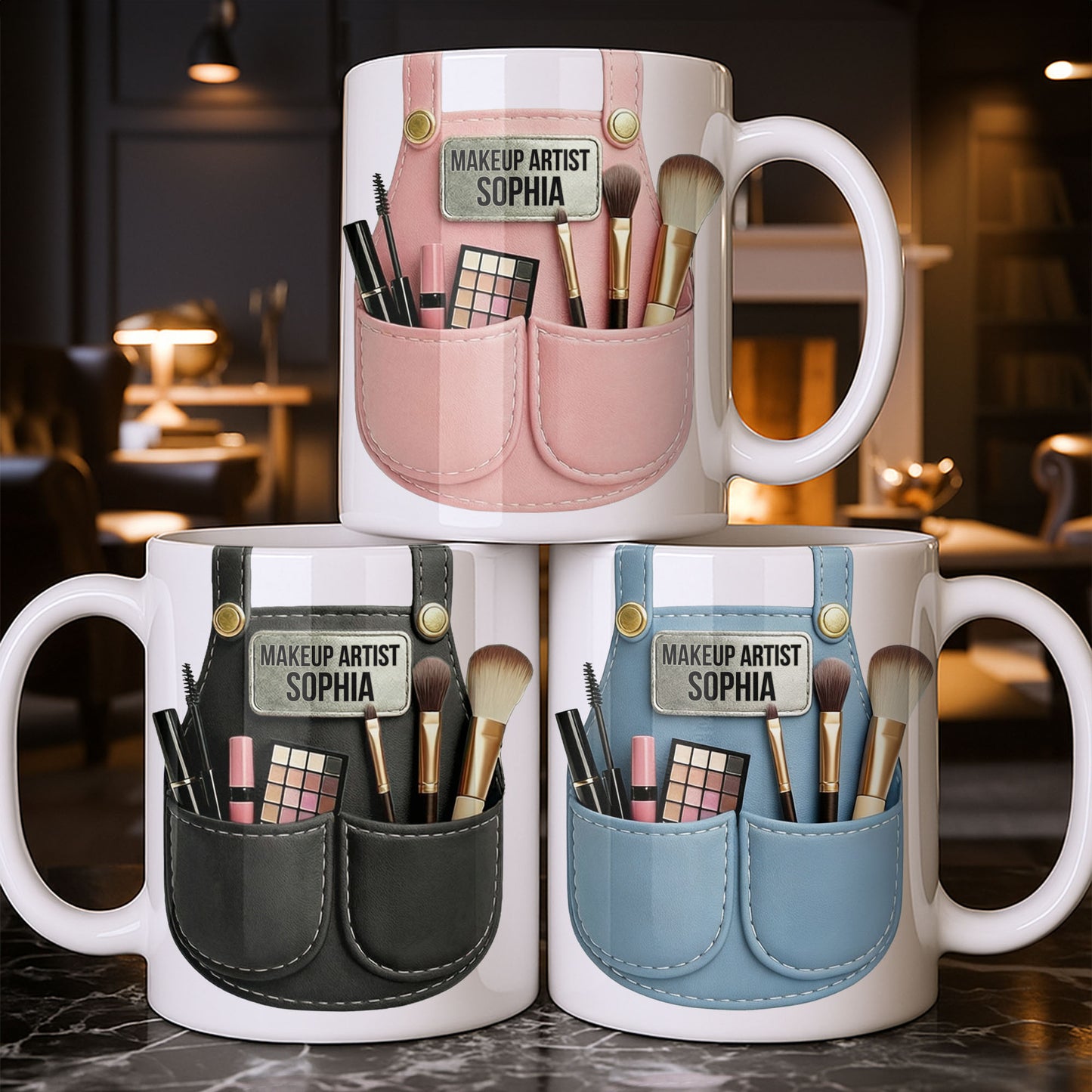 Makeup Artist Belt With Essential Tools - Personalized Custom Coffee Mug - JBS085_MG