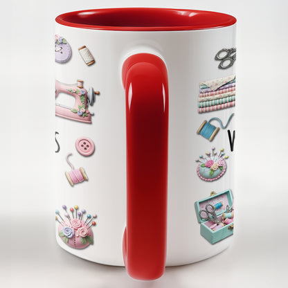 Just A Girl Who Loves Sewing With Scissors And Buttons