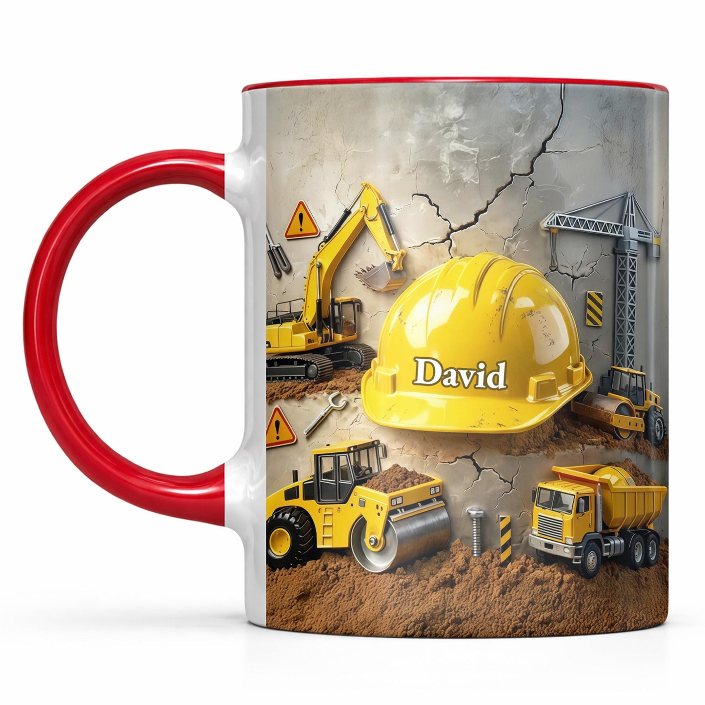Customizable Construction Themed Builder Mug