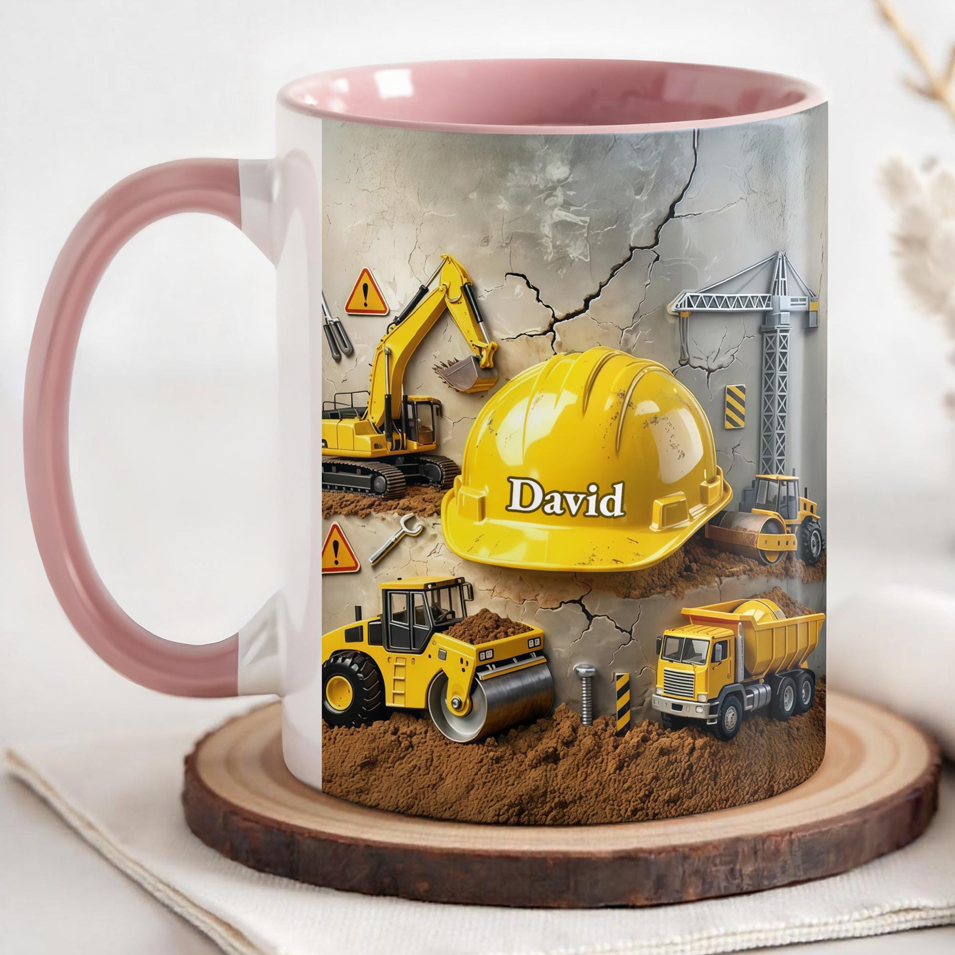 Customizable Construction Themed Builder Mug