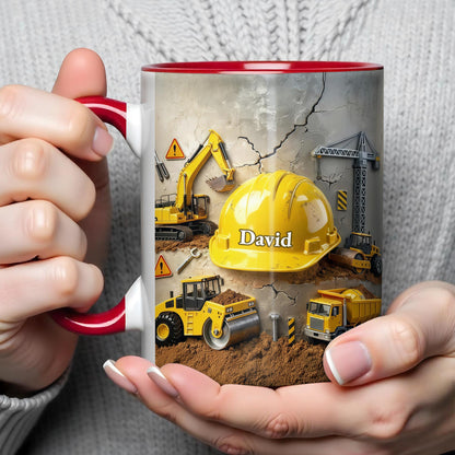 Customizable Construction Themed Builder Mug