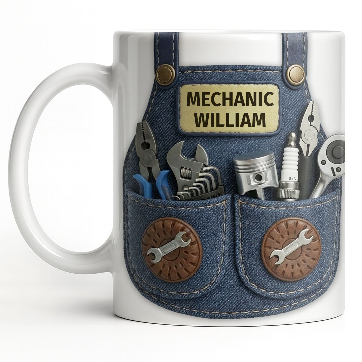 Mechanic [Personalized Name] With Tools Design