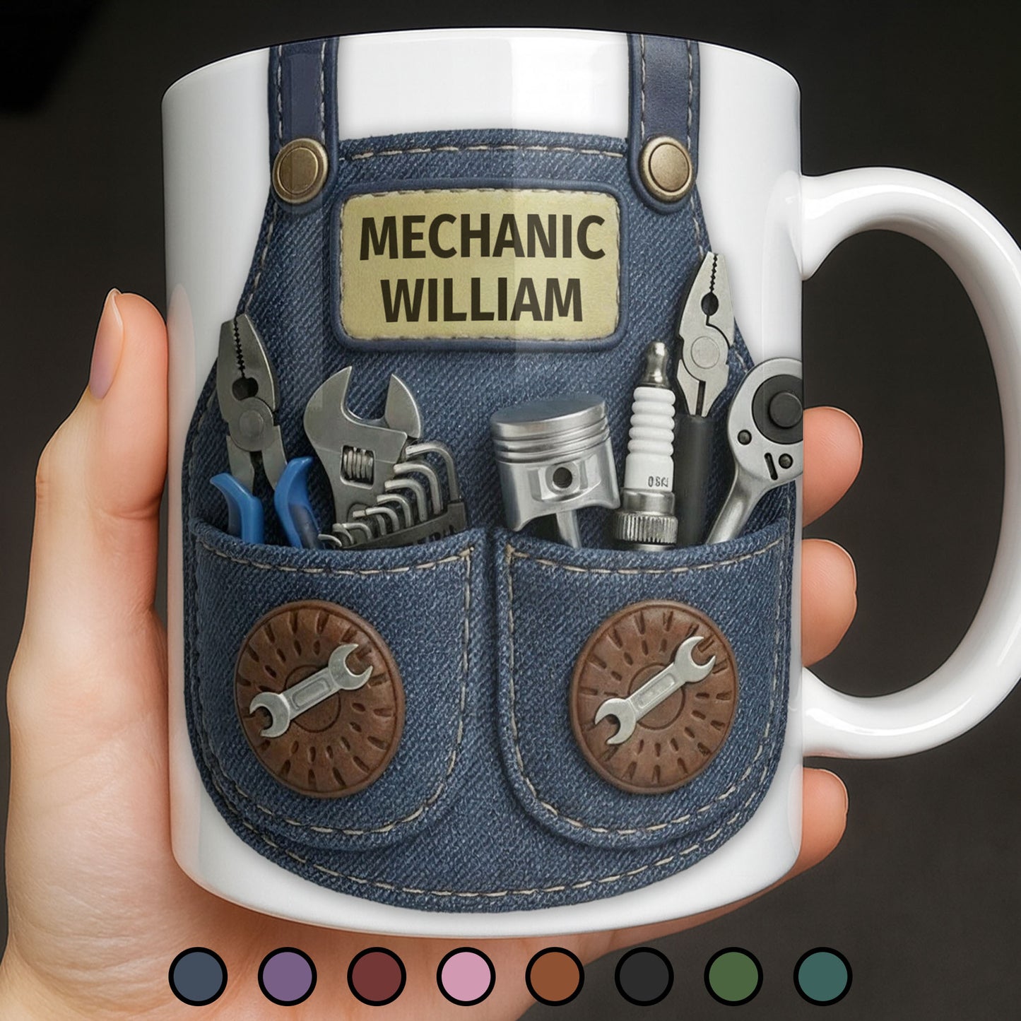 Mechanic [Personalized Name] With Tools Design