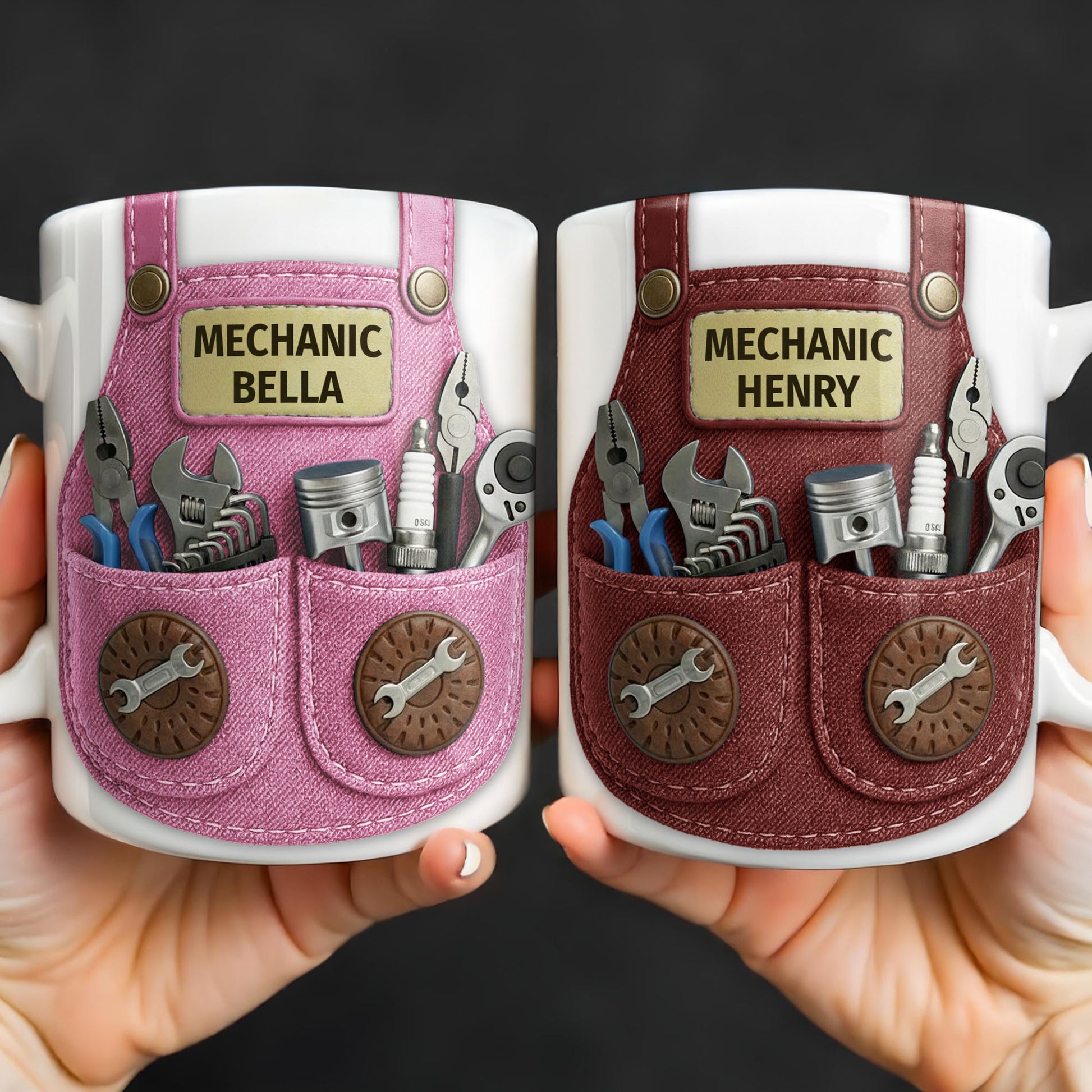 Mechanic [Personalized Name] With Tools Design