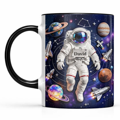 Explore The Galaxy With Custom Astronaut And Planets Design